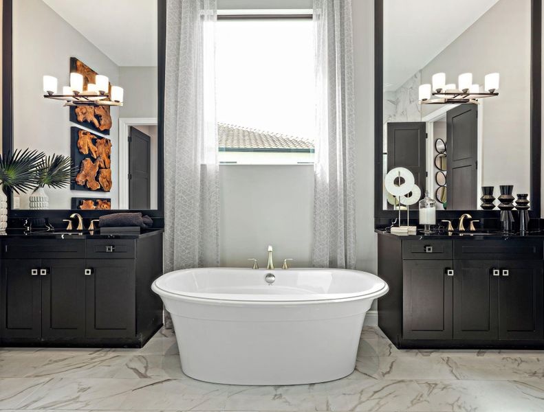 Furnished interior view inside a new home in , Port St. Lucie (Image 26).