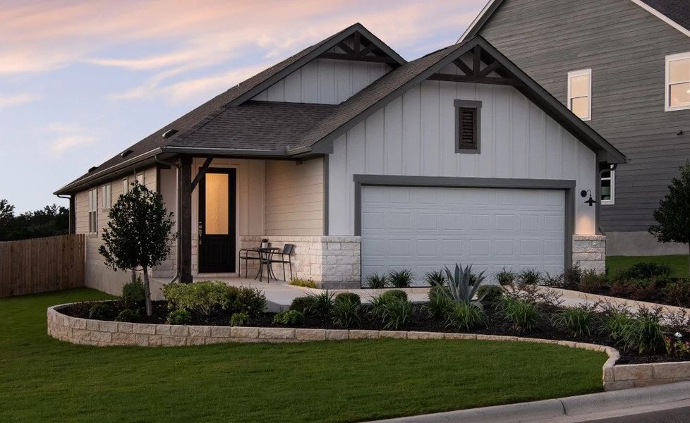 Representative exterior photo of a completed home built from the Travis by Ashton Woods in The Trails at Carmel 40s, Pflugerville, TX (Image 2). Representative exterior photo of a completed home built from the Travis by Ashton Woods in The Trails at Carmel 40s, Pflugerville, TX (Image 2).