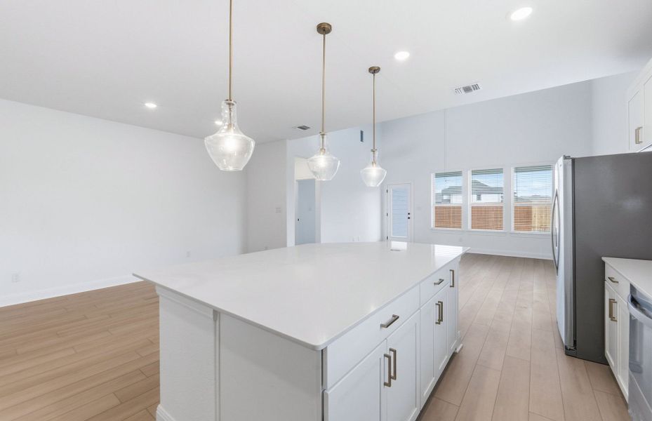 Furnished interior view inside a new home in Santa Rita Ranch, Liberty Hill (Image 4).