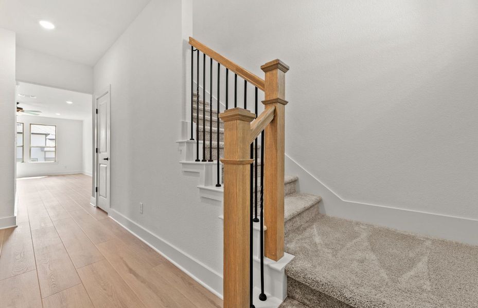 Spacious, unfurnished interior of a new home in Saddleback at Santa Rita Ranch, Liberty Hill (Image 32). Spacious, unfurnished interior of a new home in Saddleback at Santa Rita Ranch, Liberty Hill (Image 32).