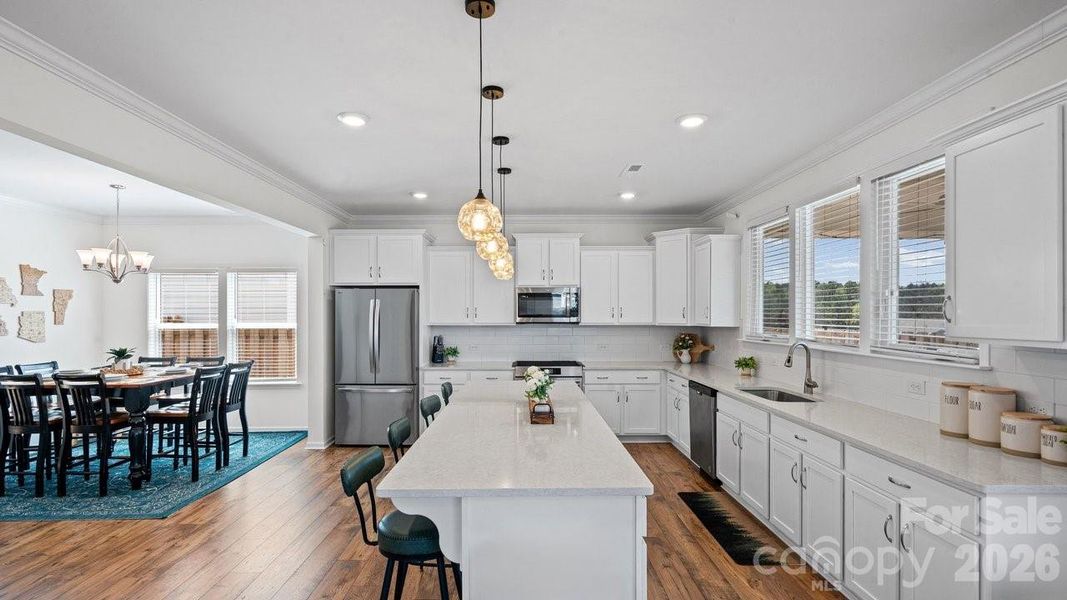 Furnished interior view inside a new home in , Statesville (Image 10).