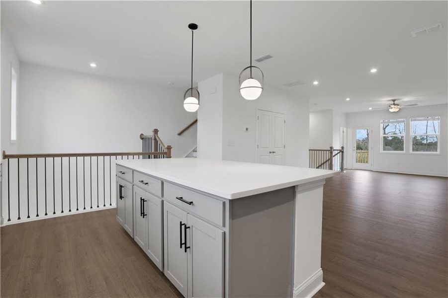 Furnished interior view inside a new home in Towne Village at Suwanee Dam, Sugar Hill (Image 7).