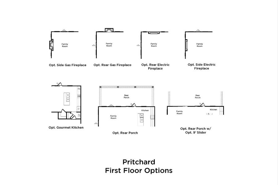2D floor plan layout for the Pritchard by DRB Homes in Creekside at Andrews, Summerville, SC (Image 4).
