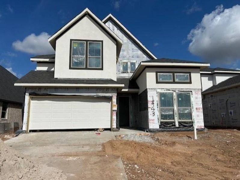 In-progress construction of a new home in Sienna 45', 50', Missouri City, TX (Image 10).