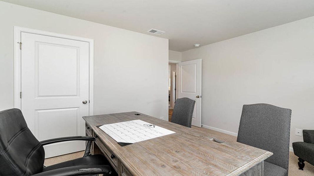 Furnished interior view inside a new home in The Park at Wilkinson, Orangeburg (Image 14). Furnished interior view inside a new home in The Park at Wilkinson, Orangeburg (Image 14).