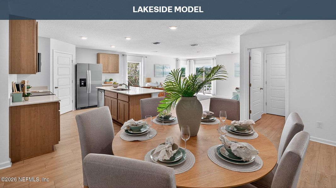 Furnished interior view inside a new home in Sawmill Branch, Palm Coast (Image 7).