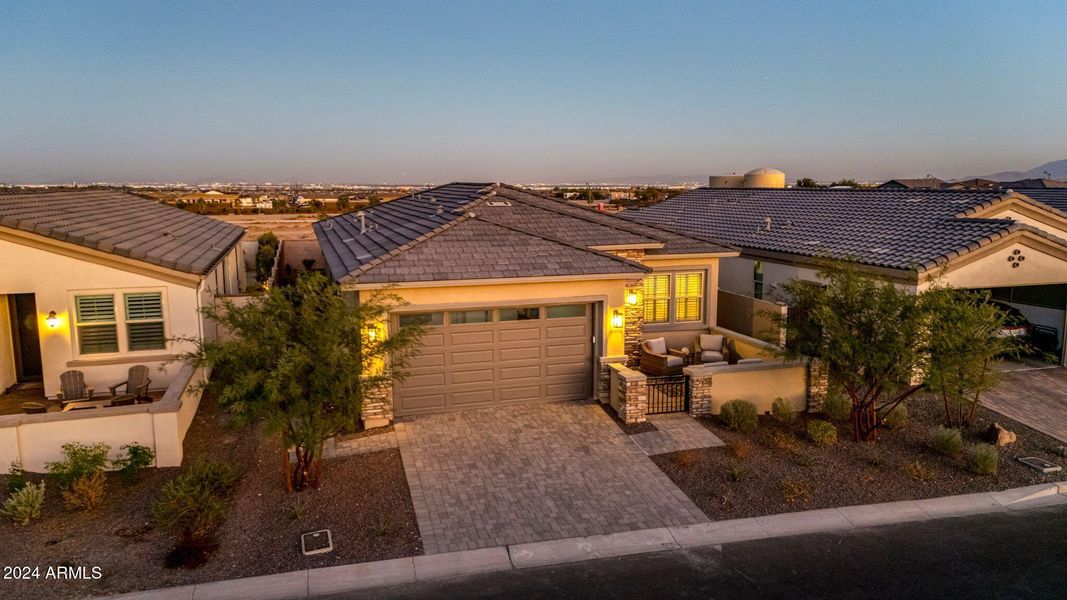 Front of home at Twilight