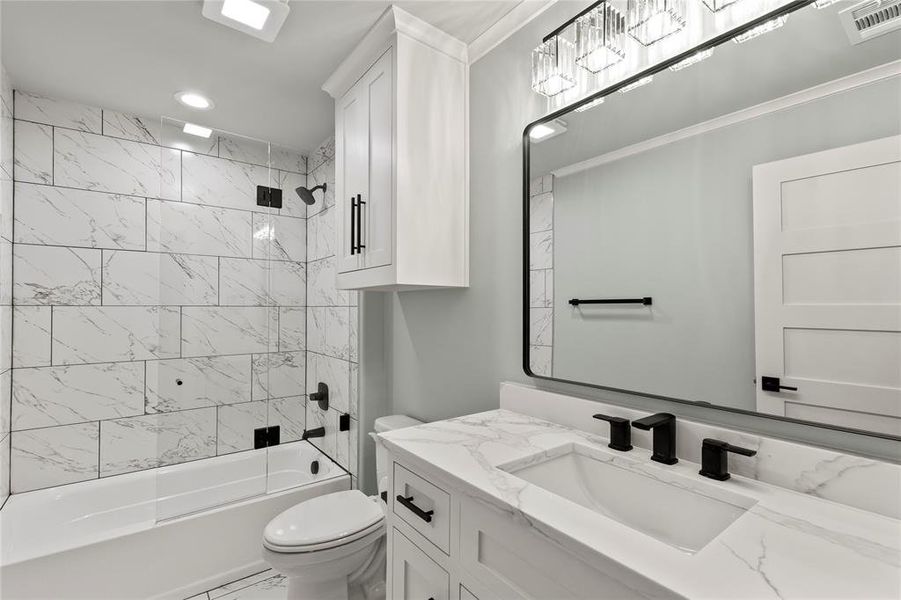 Full Bathroom Upstairs serves Bunk room and Bedroom Seven Full Bathroom Upstairs serves Bunk room and Bedroom Seven