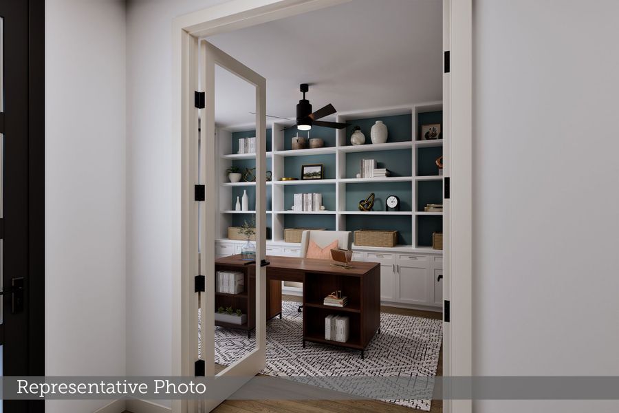 Furnished interior view inside a new home in Creekshaw – Classic, Royse City (Image 6). Furnished interior view inside a new home in Creekshaw – Classic, Royse City (Image 6).