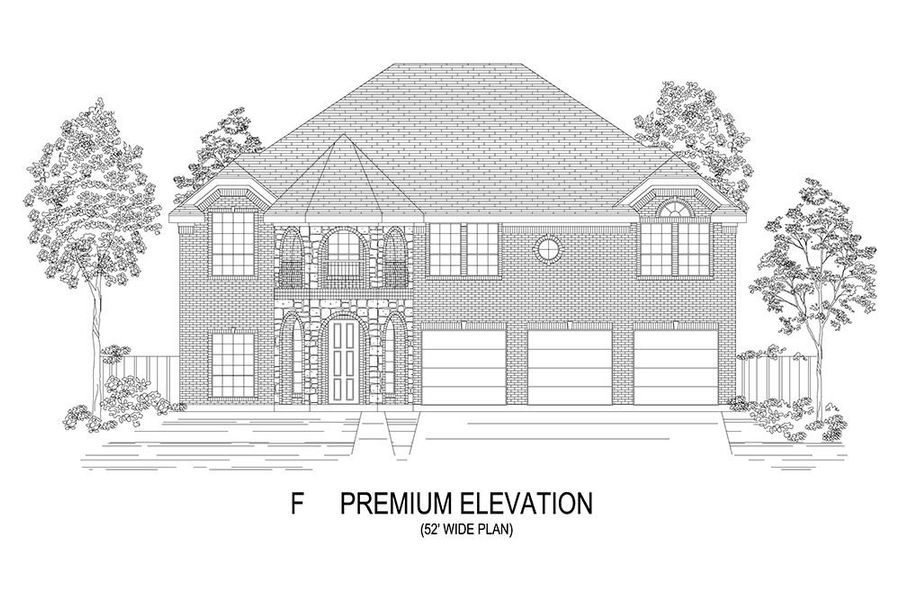 Representative rendering of the exterior for the Boston 2F (w/Media) by First Texas Homes (Image 14).