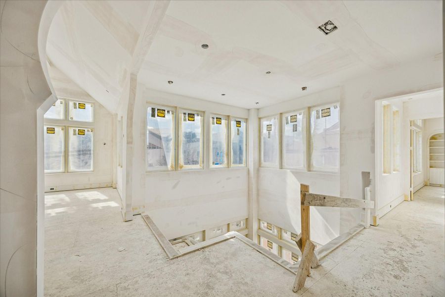 Walls of windows welcome you to the second floor. Photo taken on Feb 9.