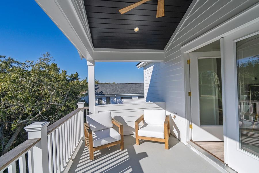 Exterior details and patio area of a home in , Edisto Island (Image 39). Exterior details and patio area of a home in , Edisto Island (Image 39).