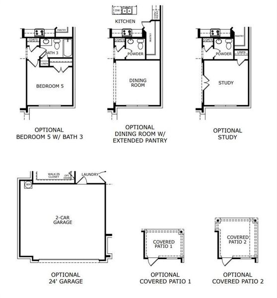 Hunters Ridge-2844-Floorplan Options Hunters Ridge-2844-Floorplan Options