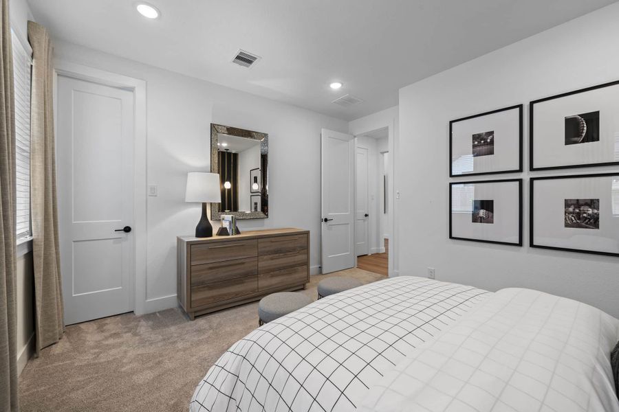 Furnished interior view inside a new home in The Highlands, Porter (Image 24).