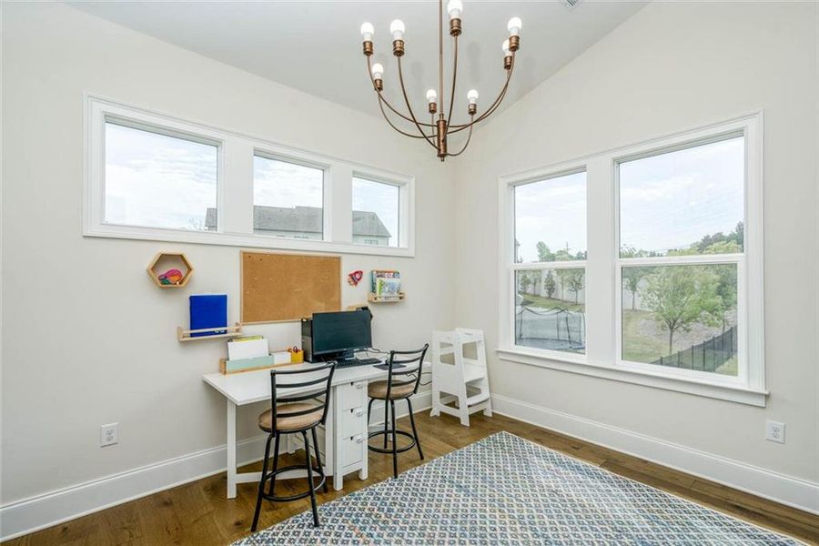 Furnished interior view inside a new home in , Marietta (Image 35). Furnished interior view inside a new home in , Marietta (Image 35).