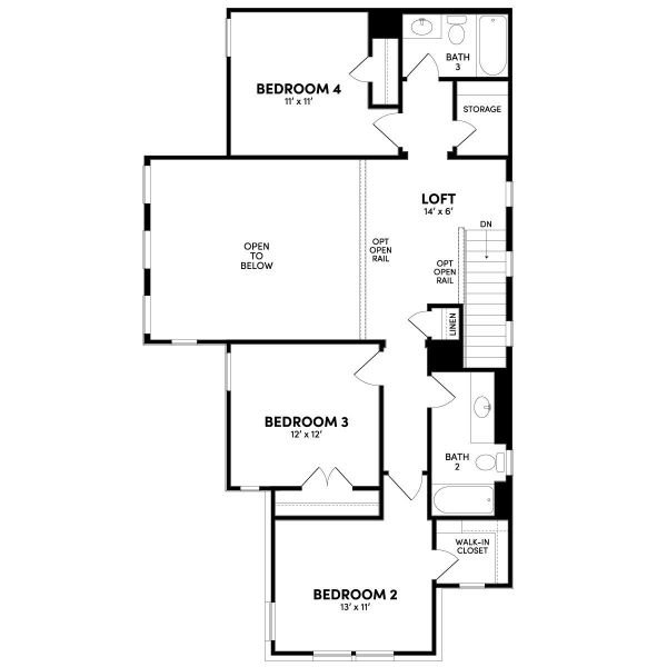 2D floor plan layout of this home in Midline, Webster, TX (Image 2). 2D floor plan layout of this home in Midline, Webster, TX (Image 2).