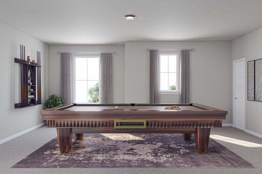 Furnished interior view inside a new home in Lagos Reserve, Manor (Image 17). Furnished interior view inside a new home in Lagos Reserve, Manor (Image 17).