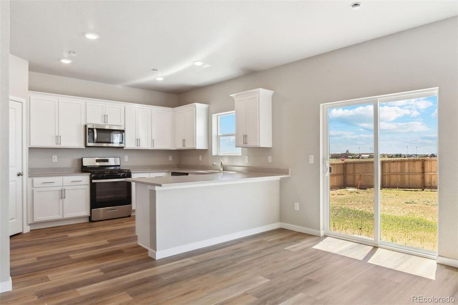 Furnished interior view inside a new home in Bennett Ranch, Bennett (Image 7). Furnished interior view inside a new home in Bennett Ranch, Bennett (Image 7).