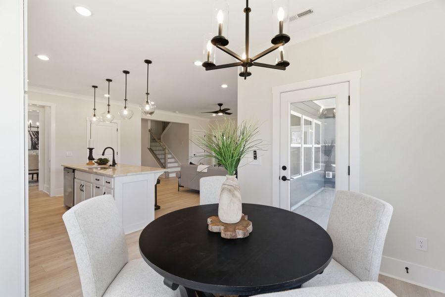 Furnished interior view inside a new home in Parc Northwest, Elon (Image 13). Furnished interior view inside a new home in Parc Northwest, Elon (Image 13).