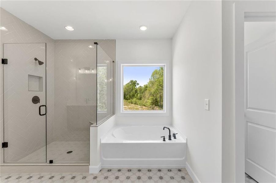 Furnished interior view inside a new home in Linden Grove, Powder Springs (Image 14).