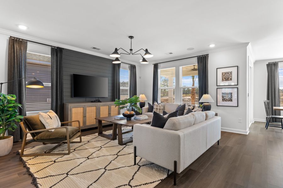 Representative furnished interior of a home built from the The Redbud by Chesapeake Homes in Neill's Pointe, Angier (Image 12).