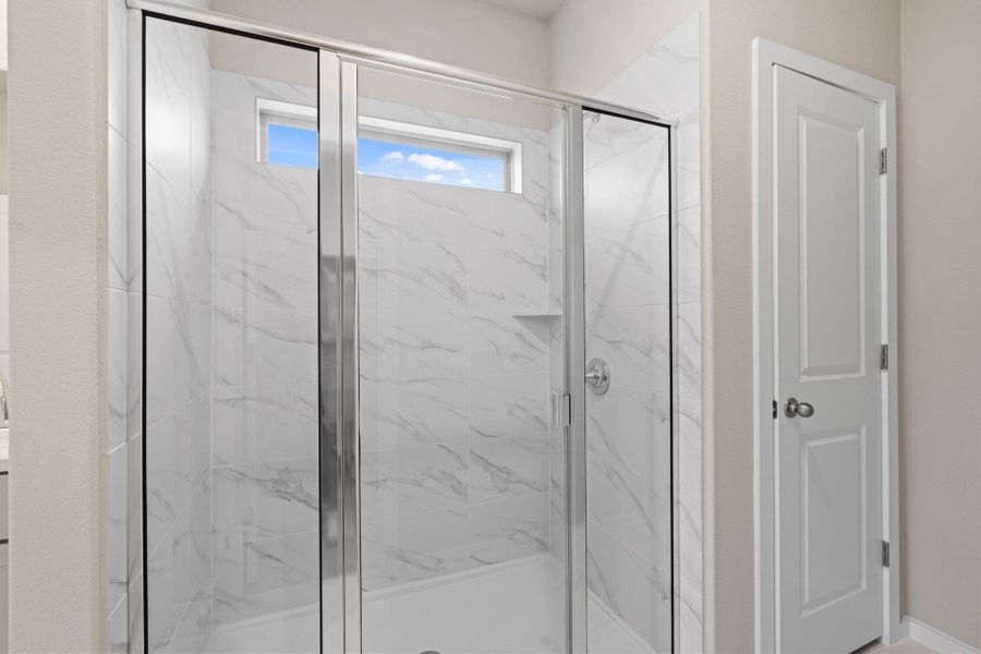 Walk-in shower in Primary Bath Walk-in shower in Primary Bath