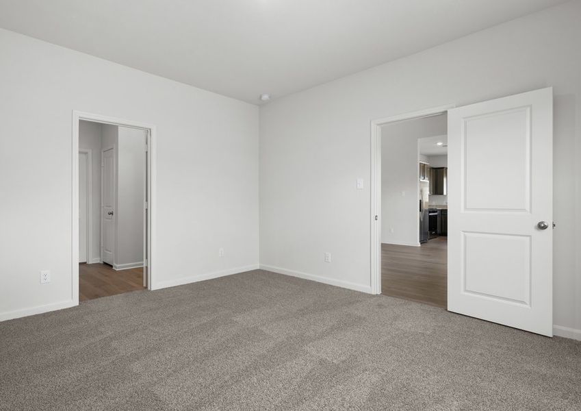 The master suite has a large bedroom, ensuite bathroom and walk-in closet. The master suite has a large bedroom, ensuite bathroom and walk-in closet.