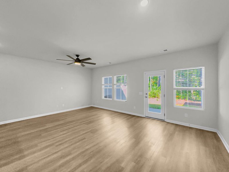 Spacious, unfurnished interior of a new home in Willow Bend Townhomes, North Charleston (Image 12). Spacious, unfurnished interior of a new home in Willow Bend Townhomes, North Charleston (Image 12).