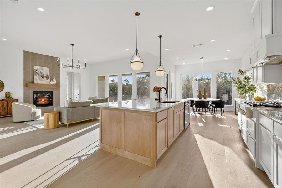 Furnished interior view inside a new home in The Grove, Fort Worth (Image 32).
