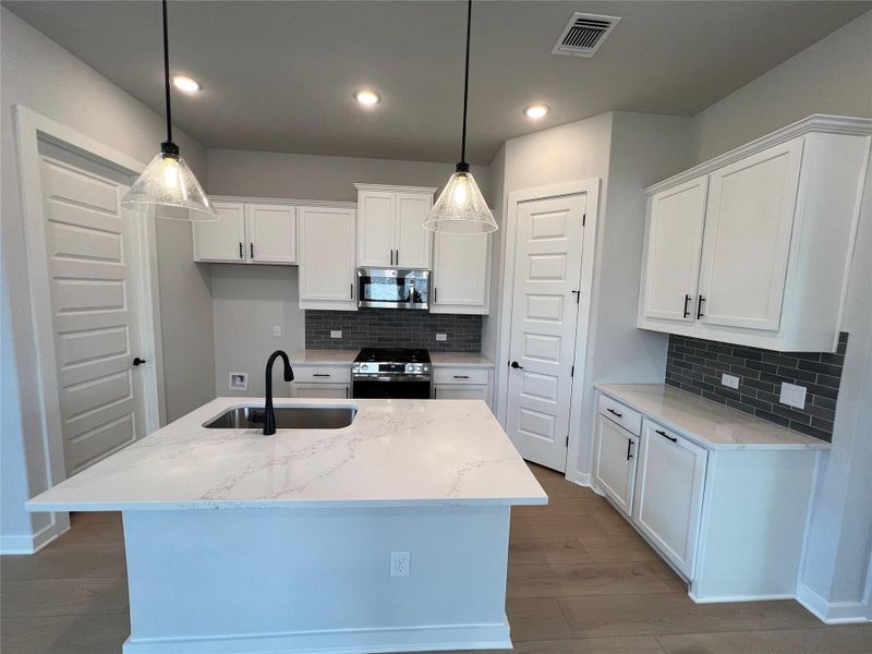 Furnished interior view inside a new home in Cascades at Onion Creek, Austin (Image 12). Furnished interior view inside a new home in Cascades at Onion Creek, Austin (Image 12).