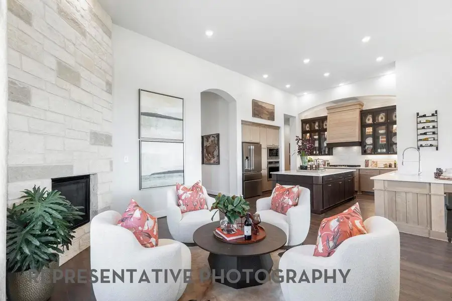 Furnished interior view inside a new home in Meridiana, Manvel (Image 10).