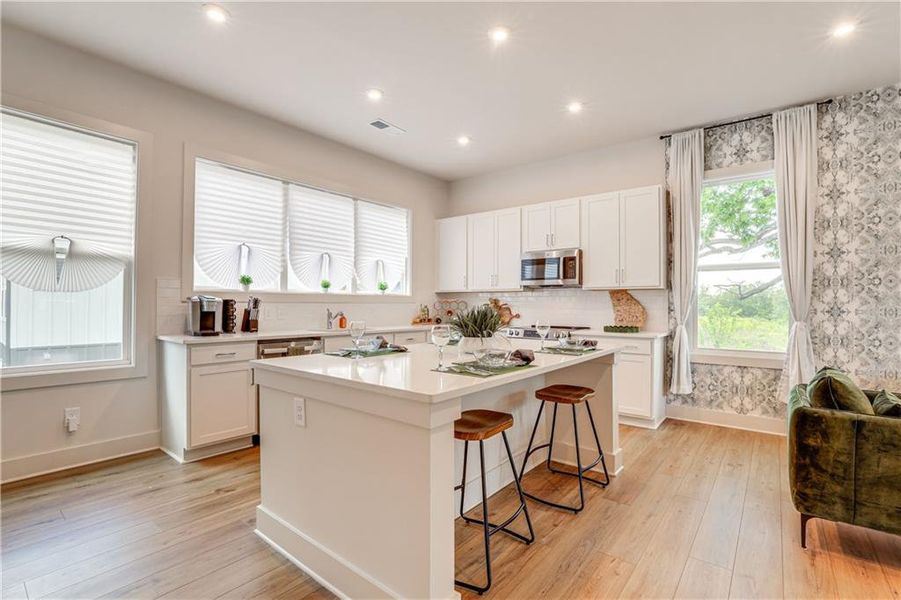 Furnished interior view inside a new home in , Atlanta (Image 17).