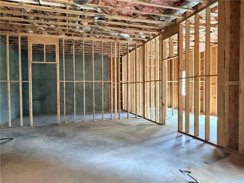 In-progress construction of a new home in , Flowery Branch, GA (Image 41).