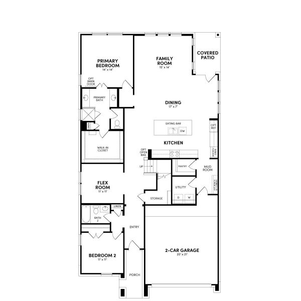 2D floor plan layout of this home in Midline, Webster, TX (Image 3). 2D floor plan layout of this home in Midline, Webster, TX (Image 3).