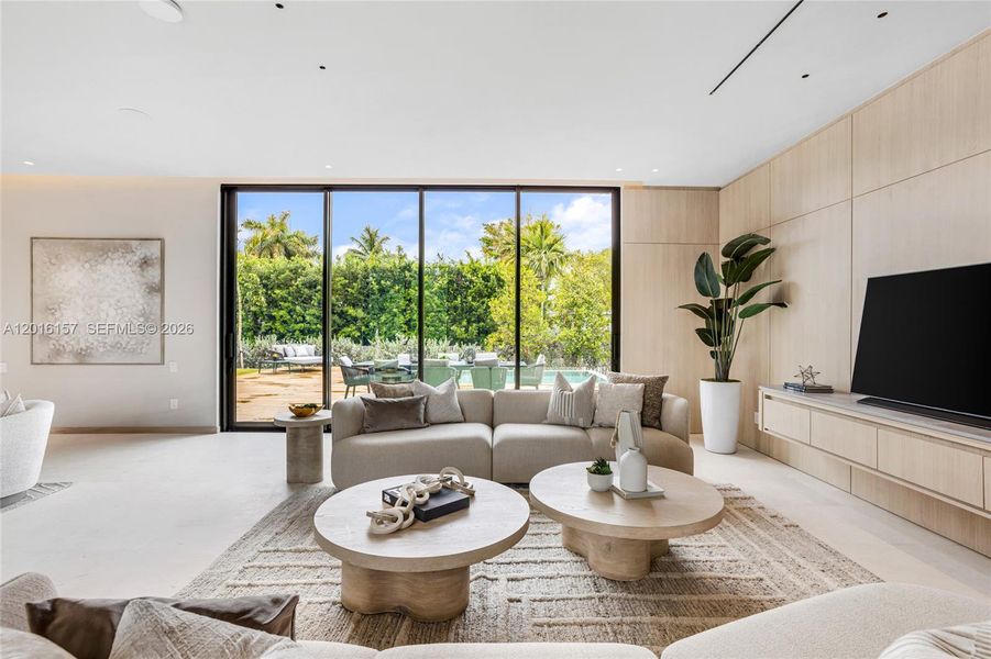 Furnished interior view inside a new home in , Miami Beach (Image 68).