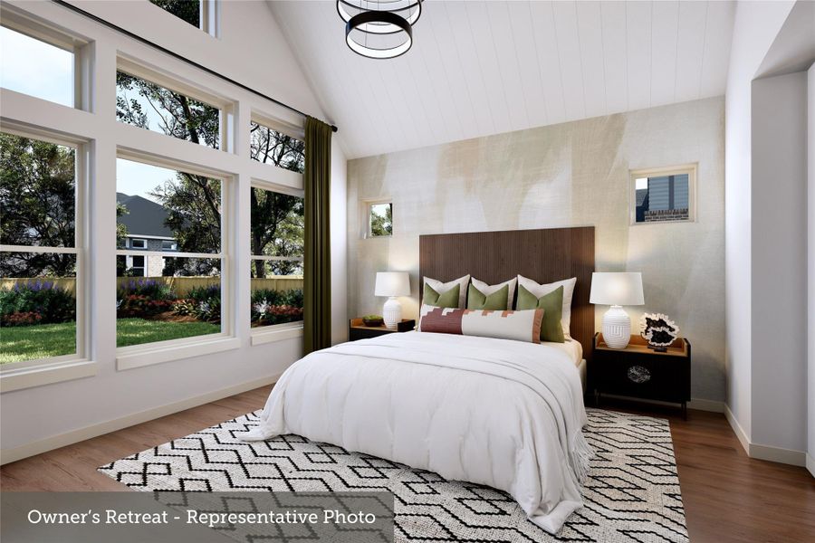 Furnished interior view inside a new home in The Woodlands Hills - Premier Collection, Willis (Image 14).