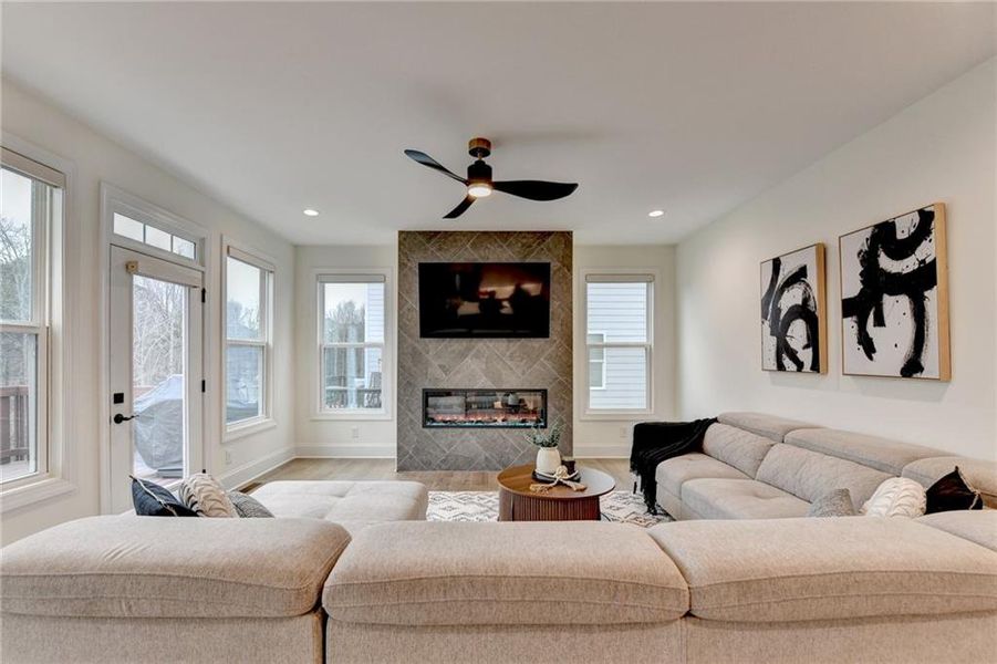 Furnished interior view inside a new home in , Woodstock (Image 42).