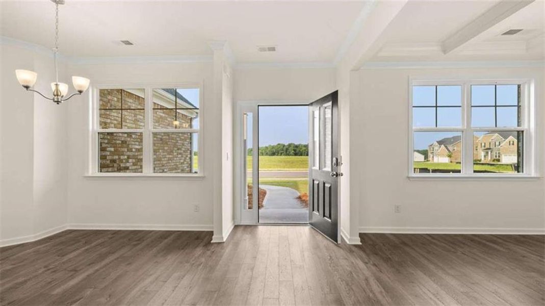 Spacious, unfurnished interior of a new home in The Gates at Pates Creek, Hampton (Image 22).