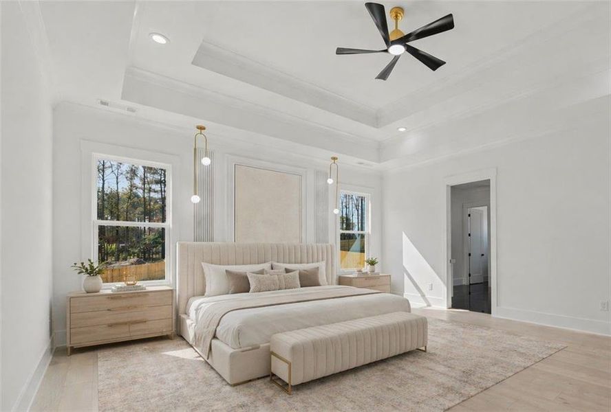 Furnished interior view inside a new home in , Grayson (Image 30).