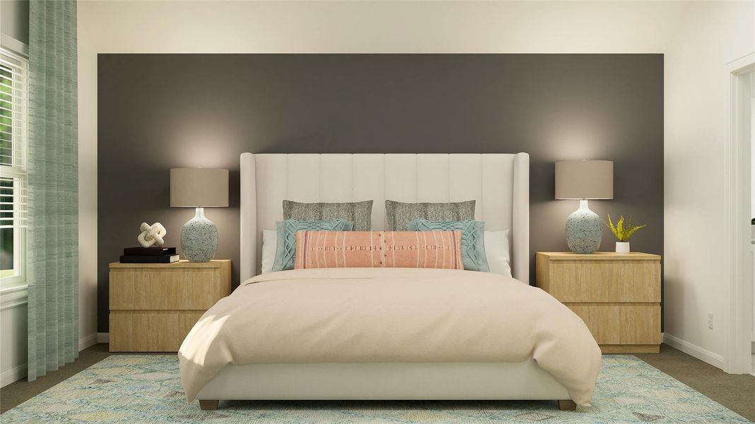 Furnished interior view inside a new home in Meadowlark Preserve, Pflugerville (Image 22).