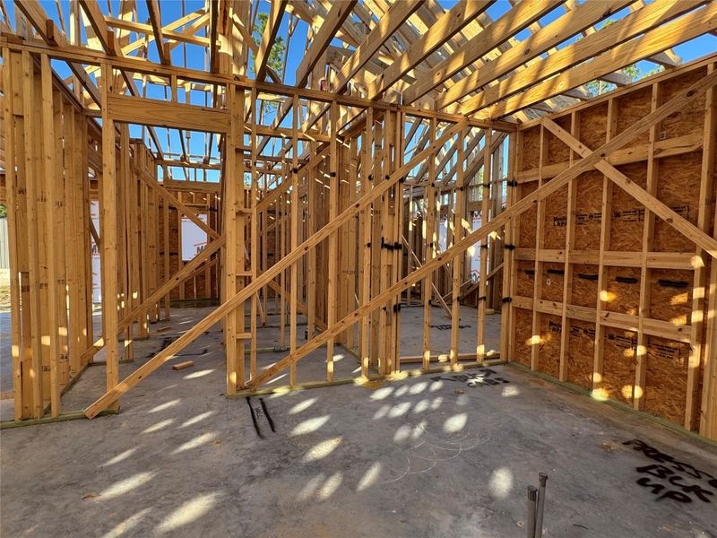 In-progress construction of a new home in , Brookeland, TX (Image 3).