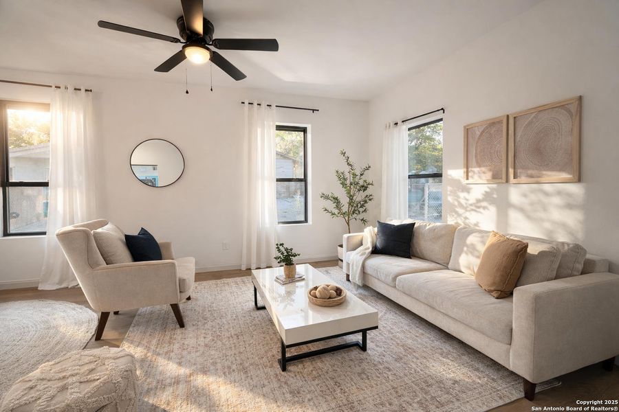 Furnished interior view inside a new home in , San Antonio (Image 8).
