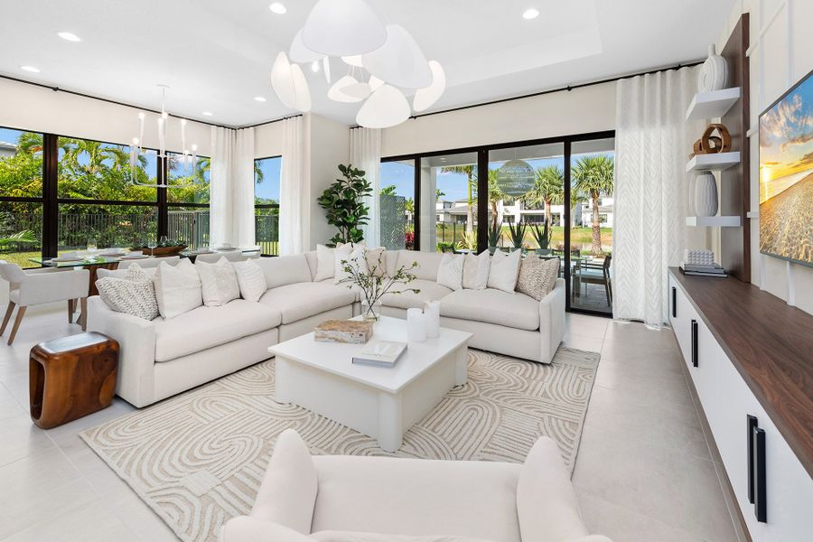 Representative furnished interior of a home built from the Samoa by GL Homes in Lotus Edge, Boca Raton (Image 16).