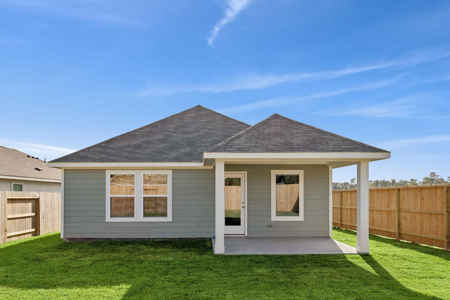 Exterior details and patio area of a home in Indian Springs, Crosby (Image 11). Exterior details and patio area of a home in Indian Springs, Crosby (Image 11).