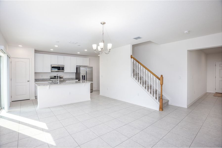 Representative unfurnished interior of a home built from the Melbourne by Maronda Homes in Oakhaven Walk, Gainesville (Image 8).