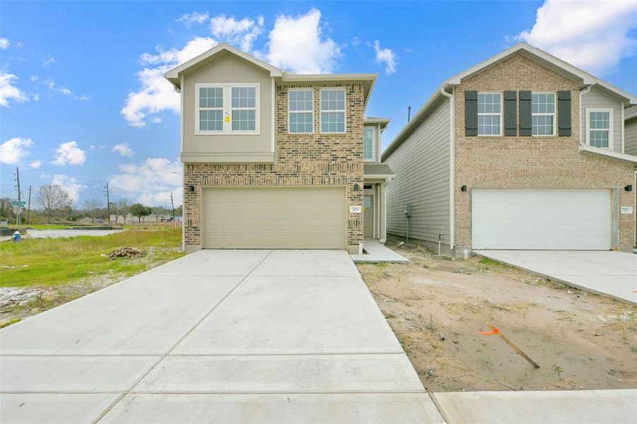 Front exterior of a new home in , Houston, TX, highlighting curb appeal (Image 2). Front exterior of a new home in , Houston, TX, highlighting curb appeal (Image 2).