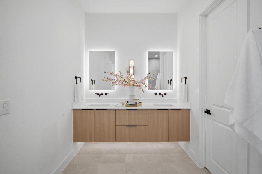 Furnished interior view inside a new home in , Houston (Image 17).