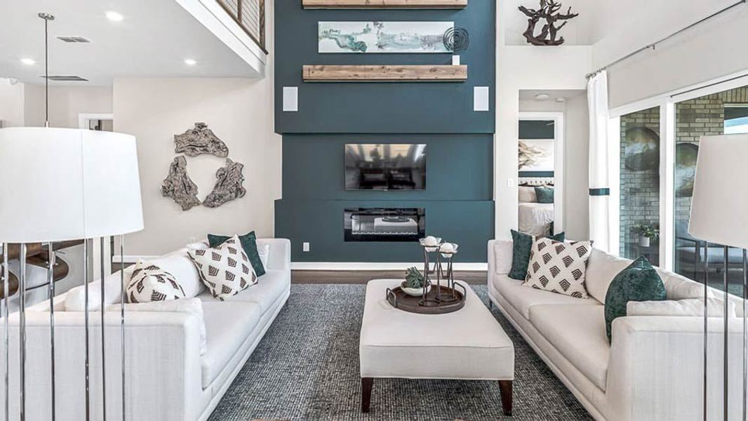 Representative furnished interior of a home built from the Regatta by Taylor Morrison in Avalon at Friendswood, Friendswood (Image 13).