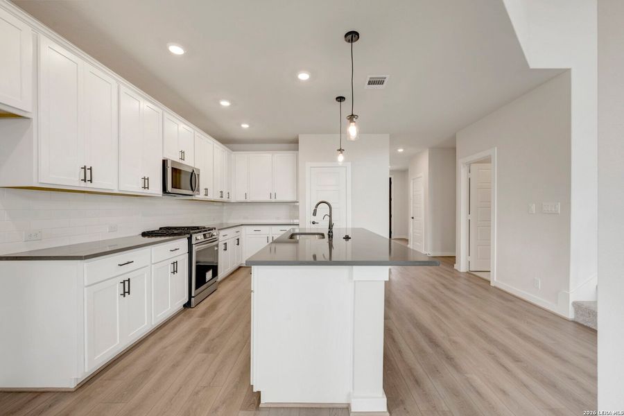 Furnished interior view inside a new home in , New Braunfels (Image 9). Furnished interior view inside a new home in , New Braunfels (Image 9).