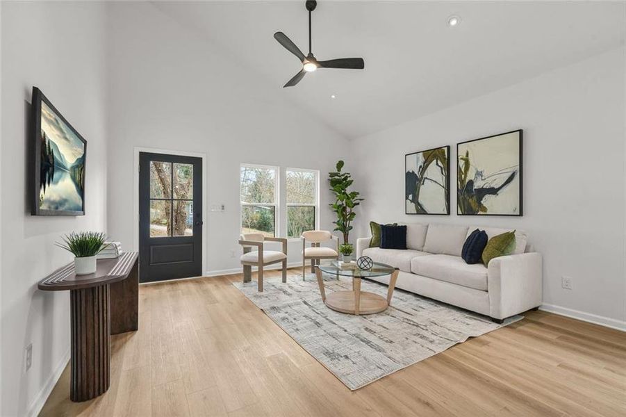 Furnished interior view inside a new home in , Atlanta (Image 12).